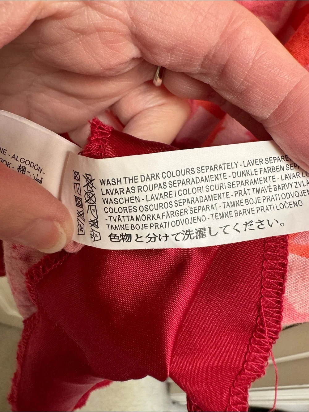 Desigual Pink Red Floral Tiered Skirt